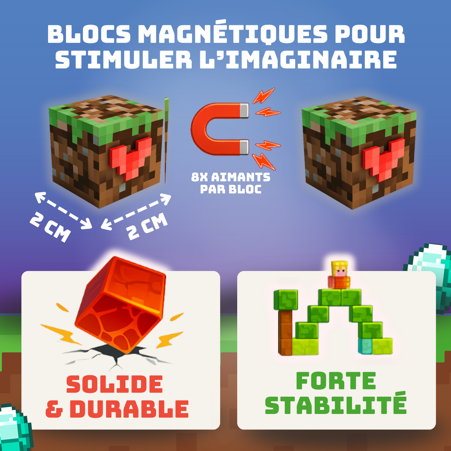 Blocscraft© | Le jeu éducatif de Mondes Magiques Aimantés
