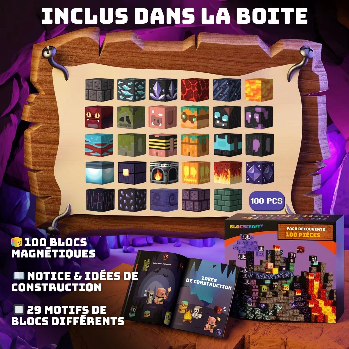 Blocscraft© | Le jeu éducatif de Mondes Magiques Aimantés
